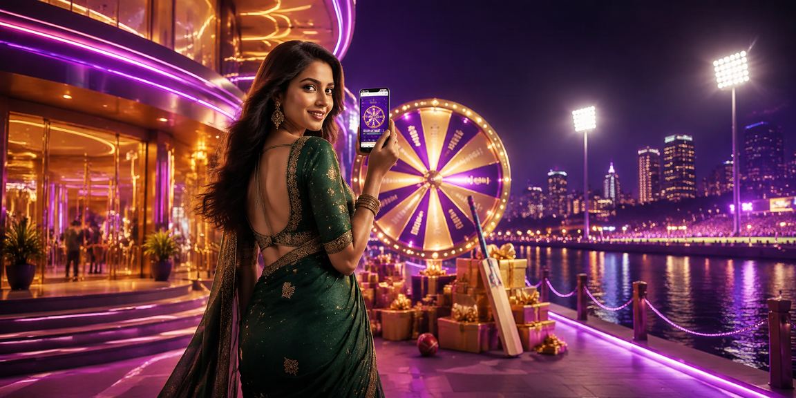 Professional live casino dealer engaging with players