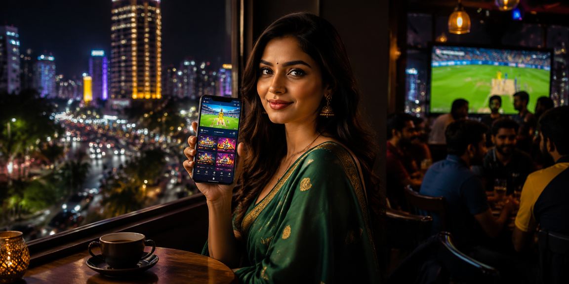 User playing lottery games on mobile phone with intuitive interface
